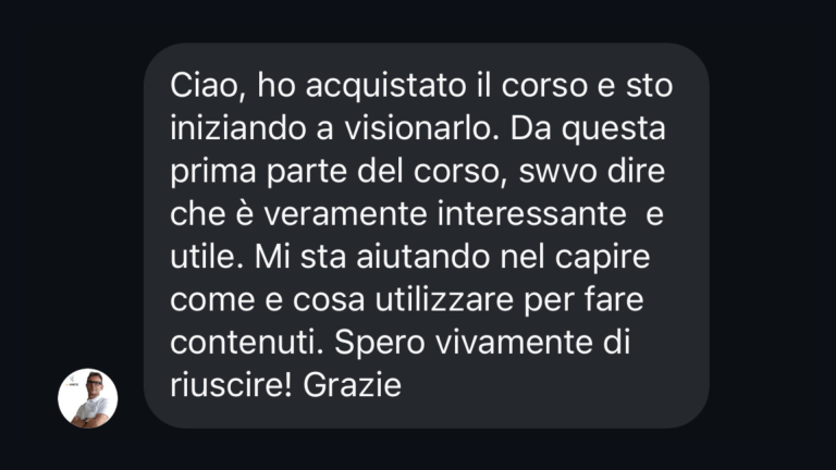 recensioni corso mg